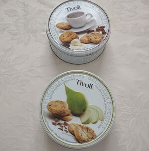 Tivoli Biscuit Tin Boxes With Lid